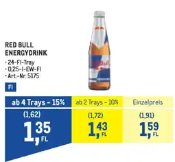 Metro Red bull energydrink Angebot