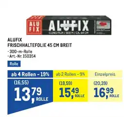 Metro Alufix frischhaltefolie 45 cm breit Angebot