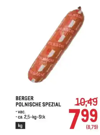 Metro Berger polnische spezial Angebot