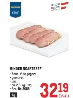 Metro Rinder roastbeef Angebot