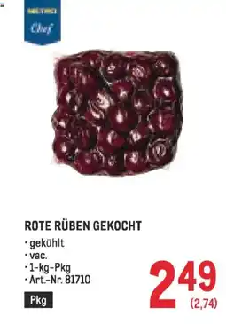 Metro Rote rüben gekocht Angebot