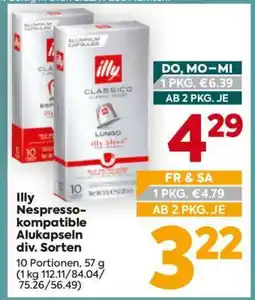 Billa Illy Nespresso- kompatible Alukapseln div. Sorten Angebot