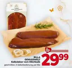 Billa BILLA GENUSSWELT Kalbsleber vom Milchkalb Angebot