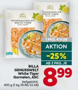 Billa BILLA GENUSSWELT White Tiger Garnelen ASC Angebot