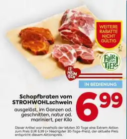 Billa Schopfbraten vom Strohwohlschwein Angebot