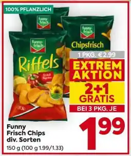 Billa Funny-Frisch Chips div. Sorten Angebot