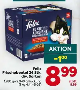 Billa Felix Frischebeutel 24 Stk. div. Sorten Angebot