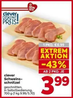 Billa clever Schweins-schnitzel Angebot