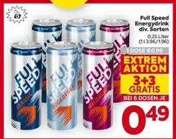 Billa Full Speed Energydrink div. Sorten Angebot
