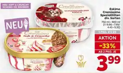 Billa Eskimo Cremissimo Spezialitäten div. Sorten Angebot