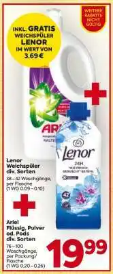 Billa Ariel Flüssig, Pulver od. Pods div. Sorten Angebot