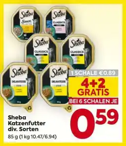 Billa Sheba Katzenfutter div. Sorten Angebot