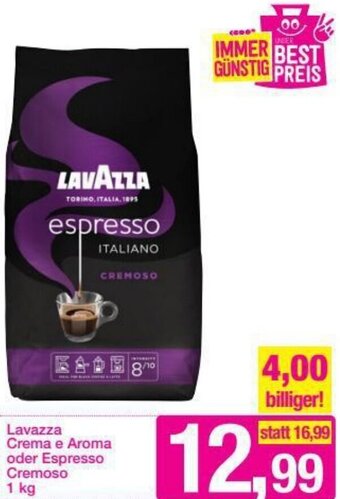 Sutterlüty Lavazza Crema E Aroma Oder Espresso Cremoso 1 Kg Angebot