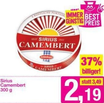 Sutterlüty Sirius Camembert 300g Angebot