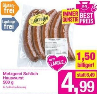 Sutterlüty Metzgerei Schöch Hauswurst 500g Angebot
