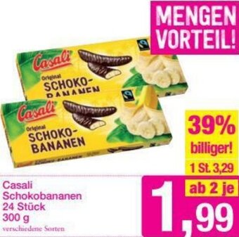 Sutterlüty Casali Schokobananen 300 g Angebot
