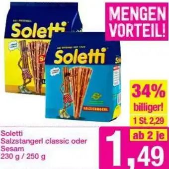 Sutterlüty Soletti Salzstangerl Classic Oder Sesam 230/250g Angebot