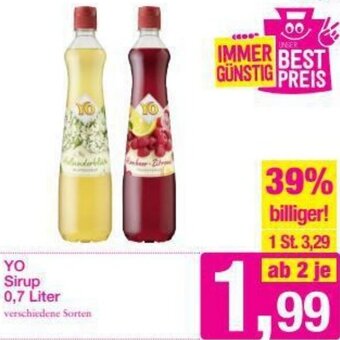 Sutterlüty Yo Sirup 0,7 Liter Angebot