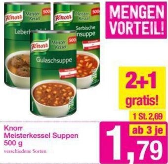 Sutterlüty Knorr Meisterkessel Suppen 500 g Angebot