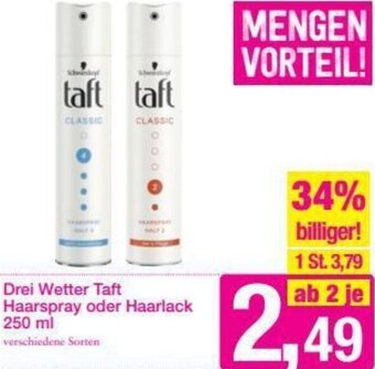 Sutterlüty Drei Wetter Taft Haarspray Oder Haarlack 250ml Angebot