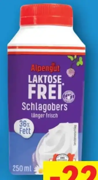 Lidl Alpengut Schlagobers Angebot