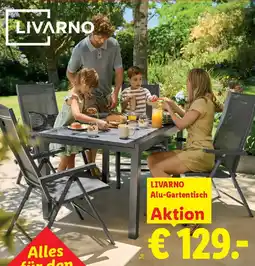 Lidl LIVARNO Alu-Gartentisch Angebot