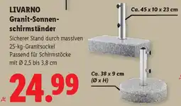 Lidl LIVARNO Granit-Sonnen- schirmständer Angebot