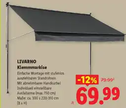 Lidl LIVARNO Klemmmarkise Angebot