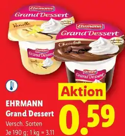 Lidl EHRMANN Grand Dessert Angebot