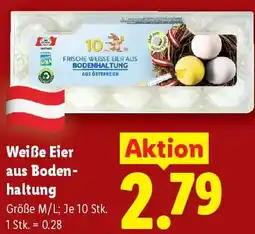 Lidl Weiße Eier aus Boden- haltung Angebot