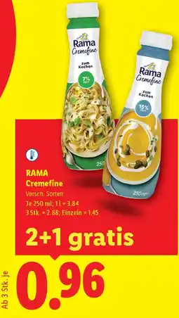 Lidl Rama Cremefine Angebot
