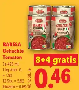 Lidl BARESA Gehackte Tomaten Angebot