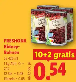 Lidl FRESHONA Kidney- Bohnen Angebot