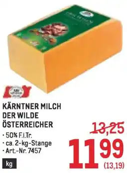 Metro Kärntner milch der wilde österreicher Angebot