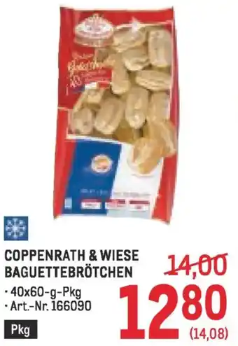 Metro Coppenrath & wiese baguettebrötchen Angebot