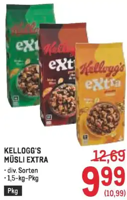 Metro Kellogg's müsli extra Angebot