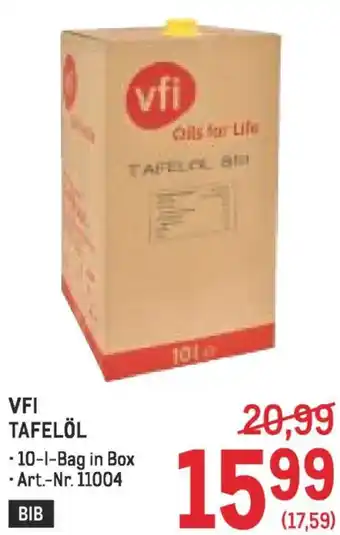 Metro Vfi tafelöl Angebot