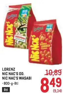 Metro Lorenz nic nac's od. nic nac's wasabi Angebot