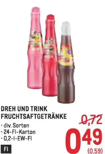 Metro Dreh und trink fruchtsaftgetränke Angebot