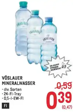 Metro Vöslauer mineralwasser Angebot