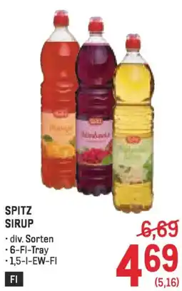 Metro Spitz sirup Angebot