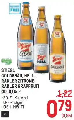 Metro Stiegl goldbräu, hell, radler zitrone, radler grapfruit od. 0.0% Angebot