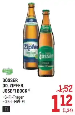 Metro Gösser od. zipfer josefi bock Angebot
