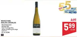 Metro Weingut rabl riesling langenlois Angebot