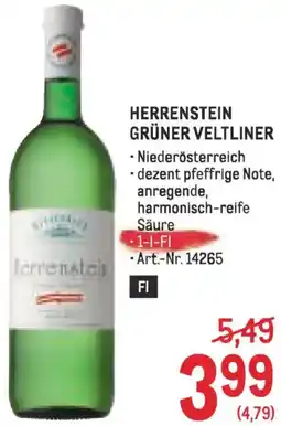 Metro Herrenstein grüner veltliner Angebot