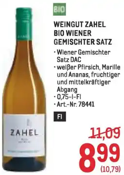 Metro Weingut zahel bio wiener gemischter satz Angebot