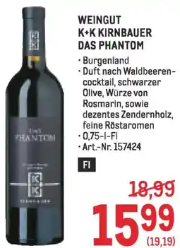 Metro Weingut k+k kirnbauer das phantom Angebot