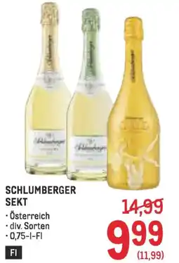 Metro Schlumberger sekt Angebot