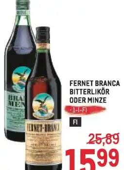 Metro Fernet branca bitterlikör oder minze Angebot