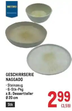 Metro Geschirrserie naggado Angebot